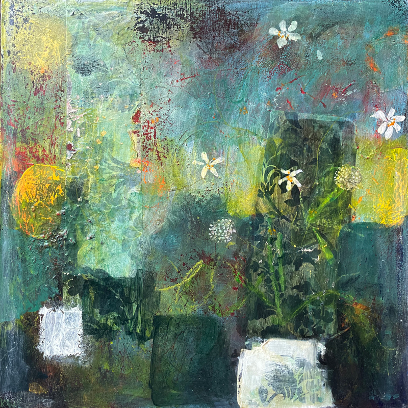 kath-wallace-one-day-last-summer-painting-acrylics-collage-on-board