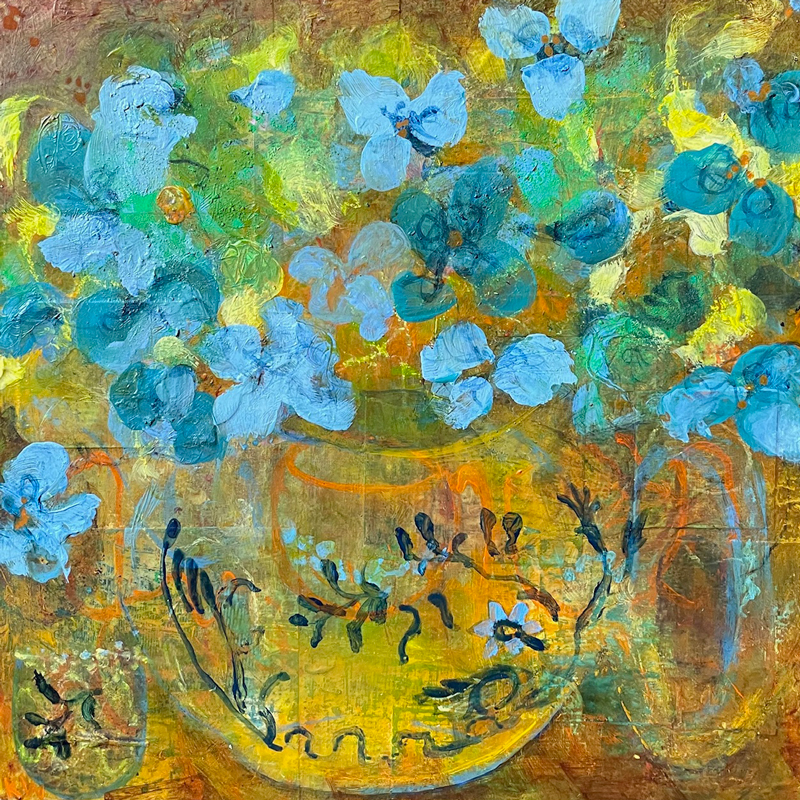 teapot-and-blue-flowers-painting-kath-wallace
